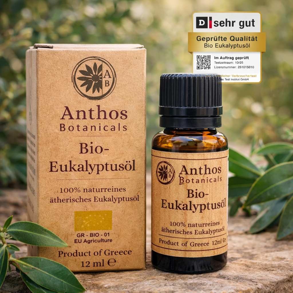 Eukalyptusöl Bio 12 ml – 100 % naturrein | Lebensmittelqualität