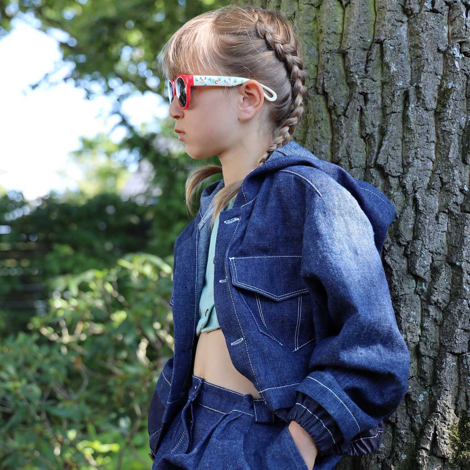 Boys and Girls Denim Jacket with Hood